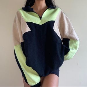 Tri color sweatshirt